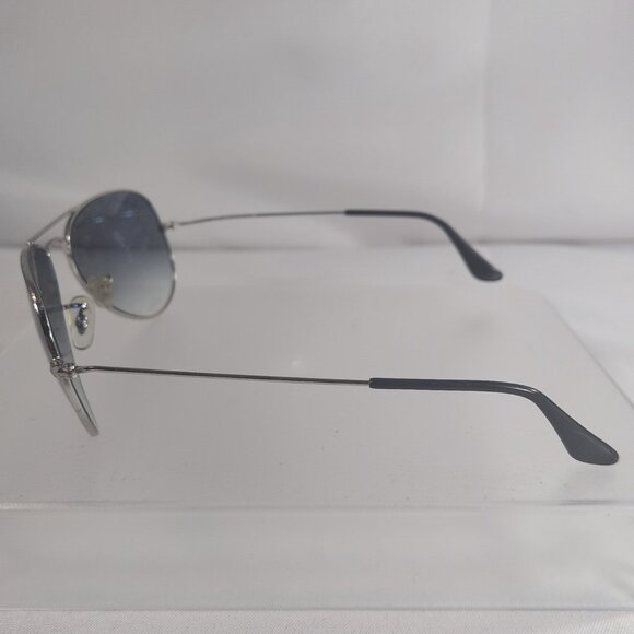 Ray Ban Aviator Silver 3025 003/3F Blue Gradient Sunglasses Italy 55014 2N - Picture 13 of 16